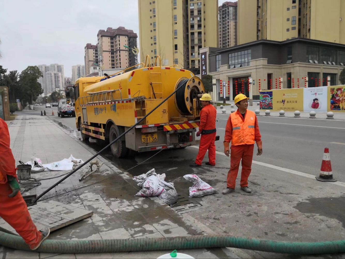 加乐镇排污管道清淤-管道清洗